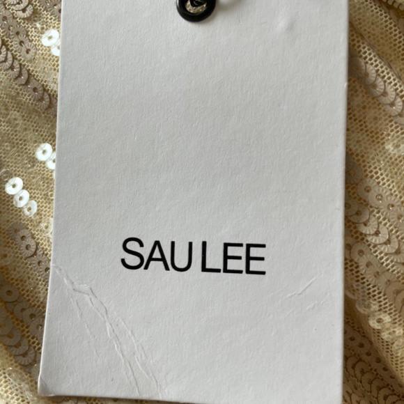 Cocktail Dress Gold sequins absolutely stunning for special occasions size 6 - Picture 9 of 10